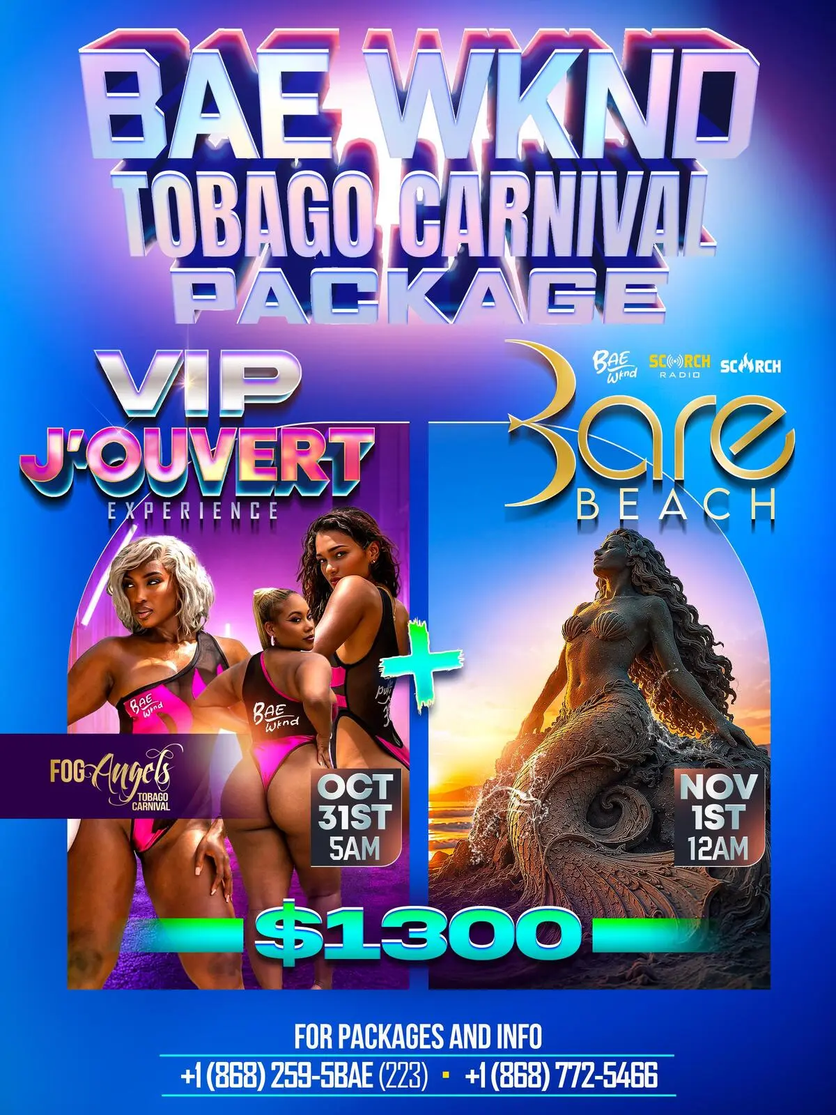 Bae Wknd Tobago Carnival Package